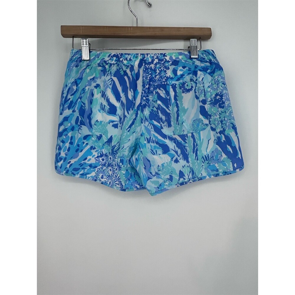 Lilly Pulitzer Luxletic Ocean Trail Shorts Blue Haven Preppy Athleisure, XS - Picture 3 of 7